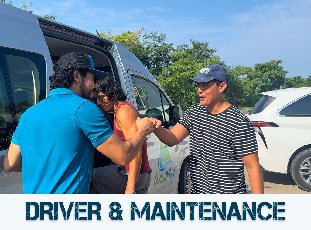 WildMex driver greeting guests before boarding transport in Mexico.